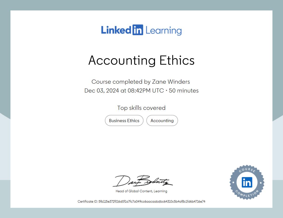 Accounting Ethics