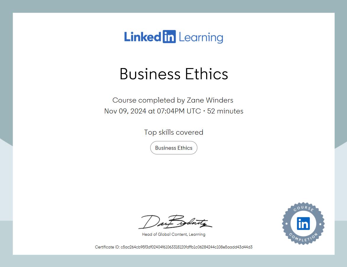 Business Ethics